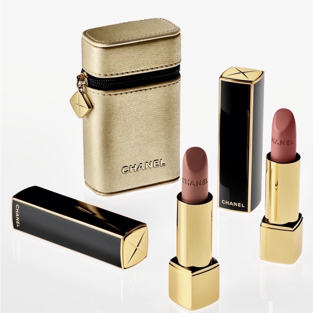 CHANEL Rouge Allure Velvet Lipstick Set 478,479, Gold Case Limited Edition 2026
